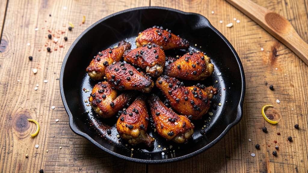 Baked Chicken Wings Black Recipe: Smoky Char and Juicy Crunch in One Pan