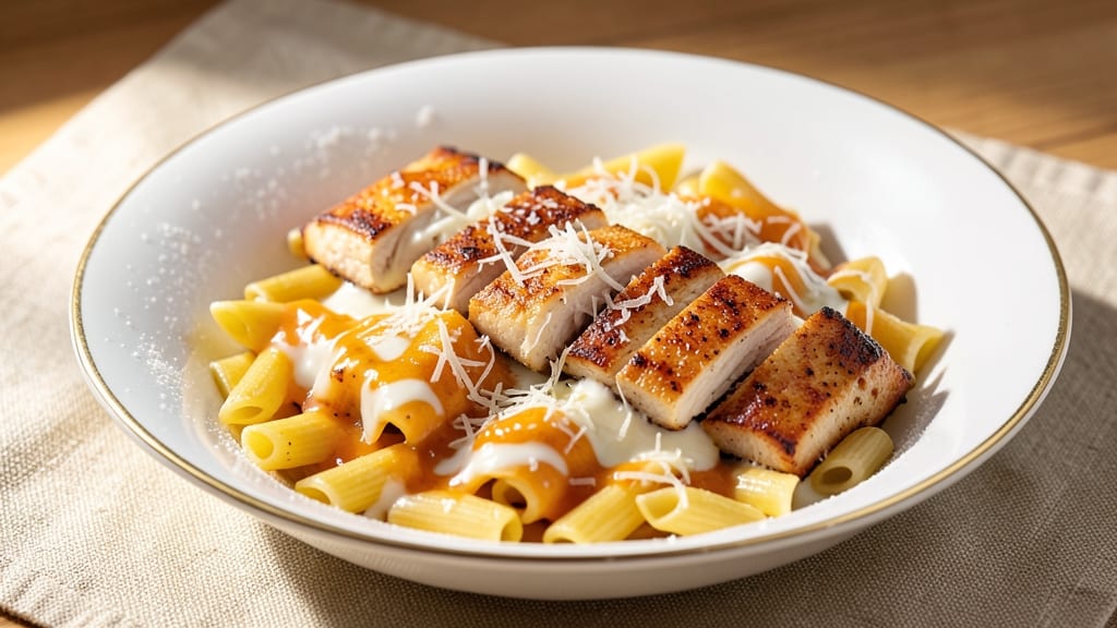 Applebee's 3 Cheese Chicken Penne Copycat Recipe: Crispy Breadcrumbs Over Gooey Cheddar Streaks