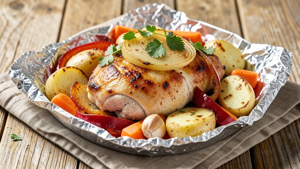 Baked Chicken Foil Packet Recipe: Herbed Lemon-Garlic Crisp in 25 Minutes