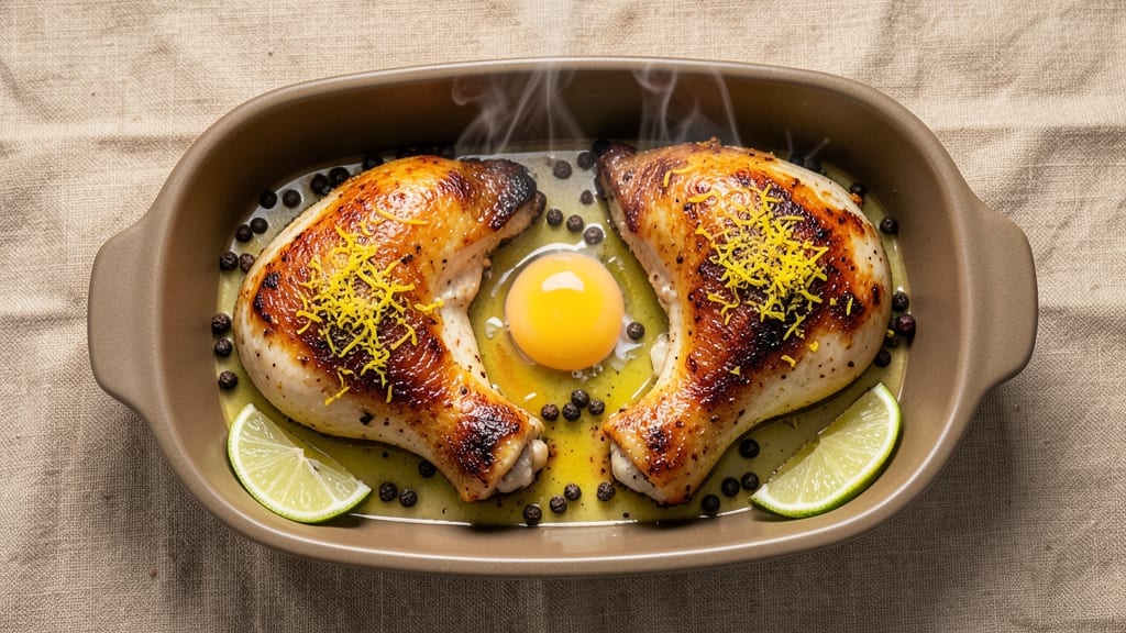 Baked Lemon Pepper Chicken Thighs Recipe: Juicy Crispy Skin With Zesty Bite