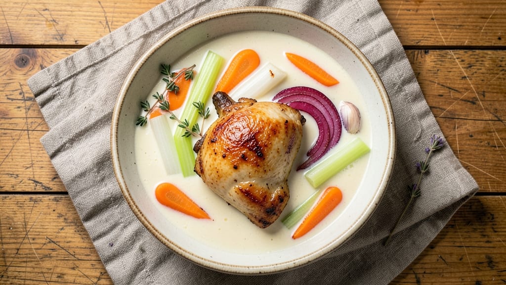 Bobby Flay's Chicken Soup Recipe: Herbed Coconut Cream Velvety Richness