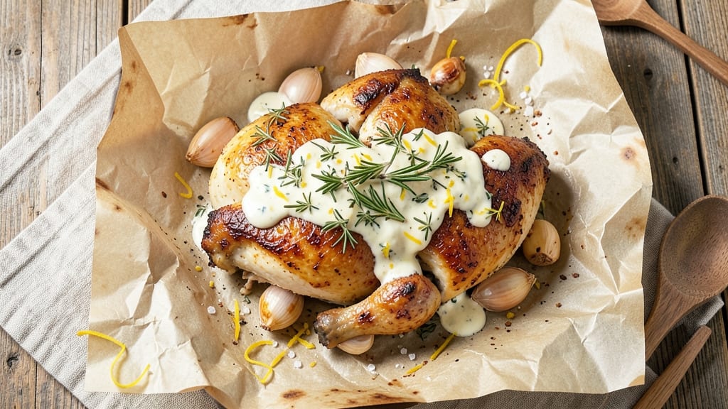 Baked Chicken in Parchment Paper Recipe: Herbed Steam-Poached Perfection
