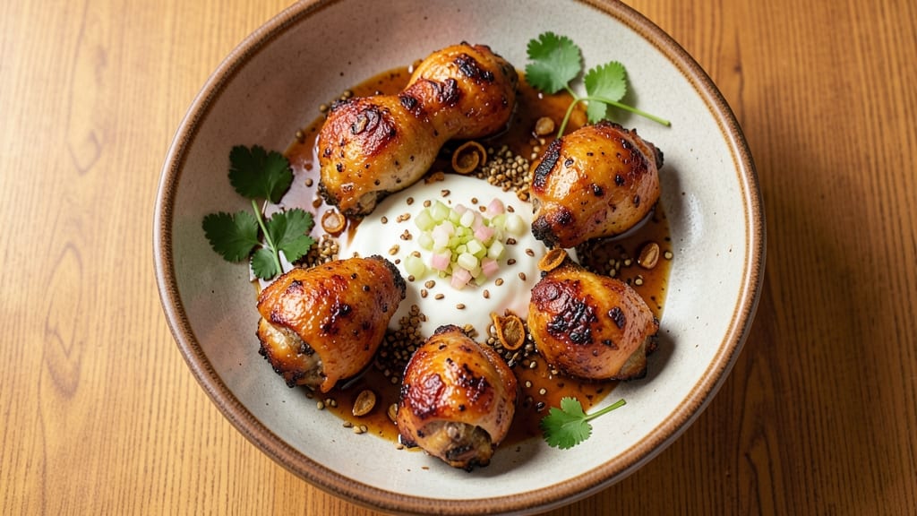 Baked Chicken Drumsticks Indian Recipe: Spiced Yogurt-Marinated Crispiness