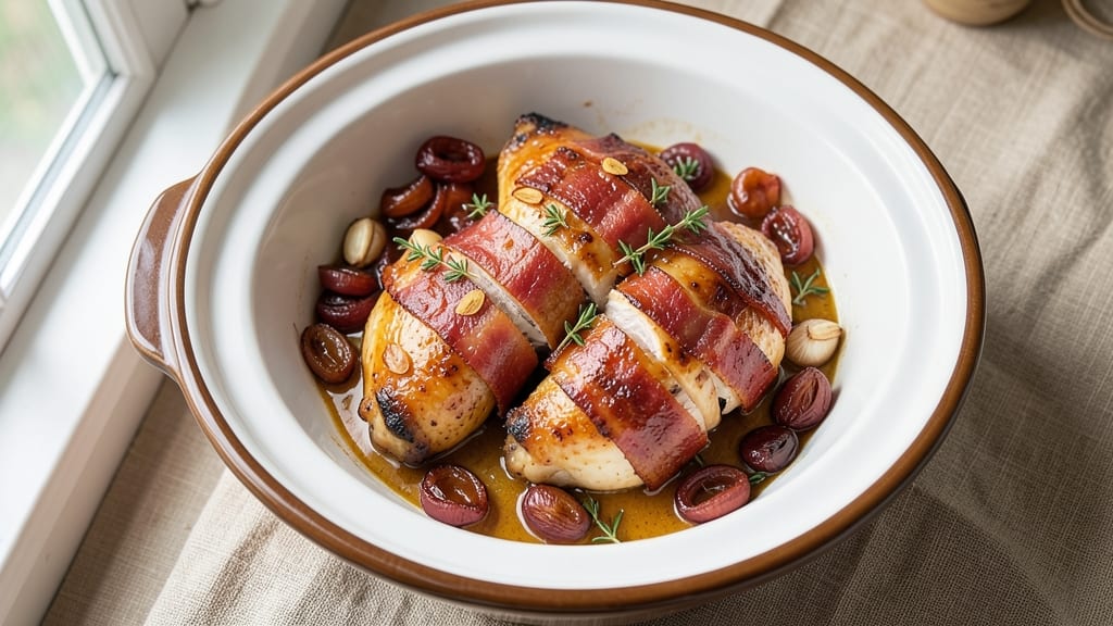 Bacon-Wrapped Chicken Slow Cooker Recipe: Smoky-Sweet Tenderness in One Pot