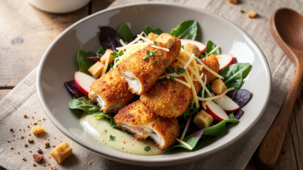 Applebee's Crispy Chicken Tender Salad Recipe: Crunchy Bites Over Creamy Ranch Dressing