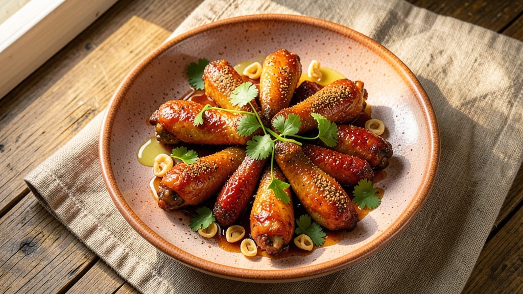 Baked Chinese Chicken Wings Recipe: Five-Spice Glazed Crunch