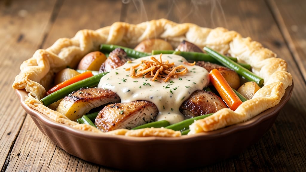 Betty Crocker's Chicken Pot Pie Recipe From Scratch: Golden Crust, Flaky Layers, Homestyle Filling