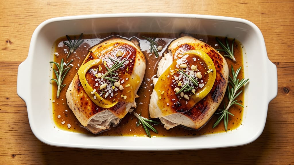 Baked Lemon Rosemary Chicken Recipe: Zesty Herb Crust That Locks in Juices