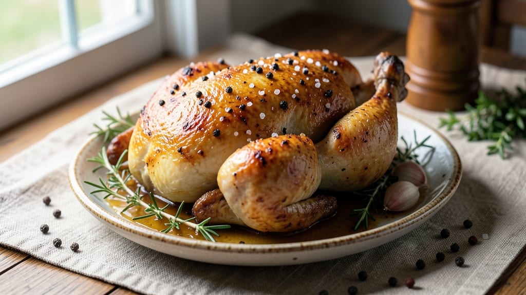 American Roast Chicken Recipe: Juicy Golden Skin From Pan to Plate