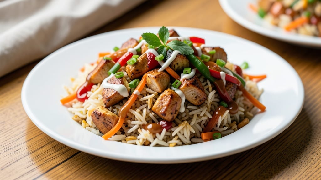 Buffalo Chicken Fried Rice Recipe: Spicy Kick and Herbed Flavor Fusion