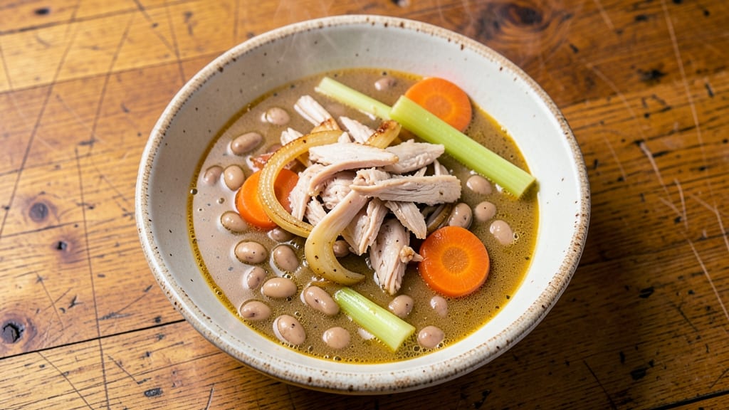 Bean Soup Recipe with Chicken Broth: Hearty Comfort With Tender Chicken Pieces