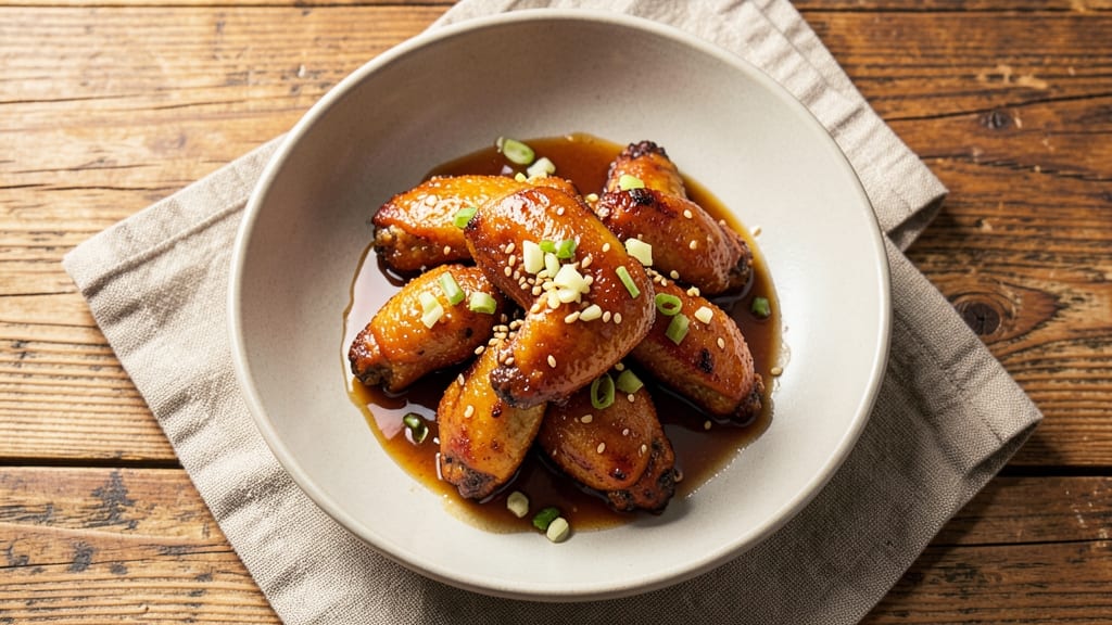 Baked Chicken Wings With Honey Soy And Ginger Marinade Recipe: Glazed Sweet-Spicy Perfection in One Pan