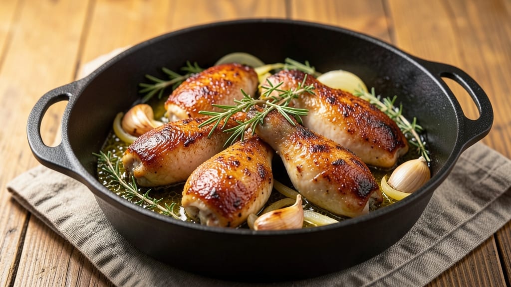 Boneless Skinless Chicken Thighs in Dutch Oven Recipe: Juicy Dutch Oven Braise With Herb-Infused Oil