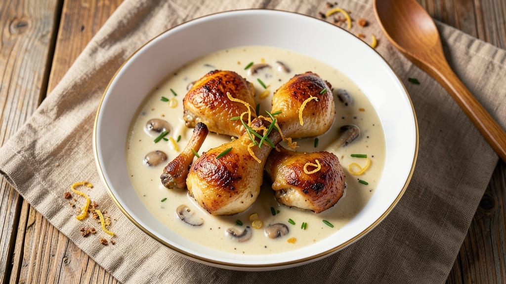 Baked Chicken Thighs With Cream Of Mushroom Soup Recipe: One-Pan Creamy Crispy Masterpiece