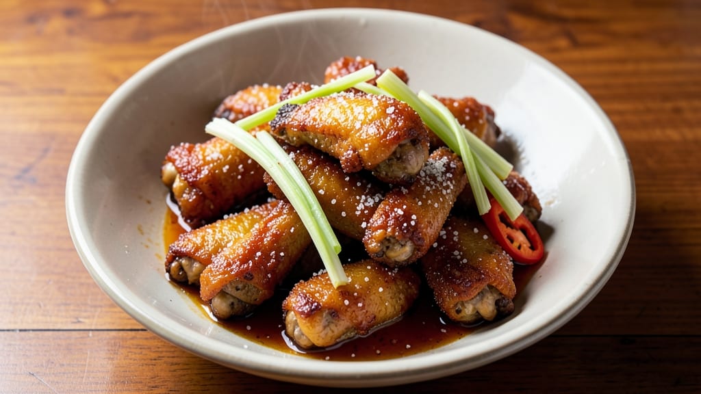 Chinese Style Chicken Wings Recipe: Celery Salt Crunch Meets Sweet Soy Glaze