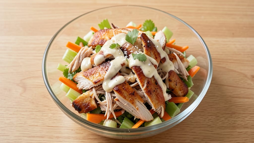 Copycat Sam's Club Rotisserie Chicken Salad Recipe: Celery-Crusted Crunch Meets Creamy Vinegar Zing