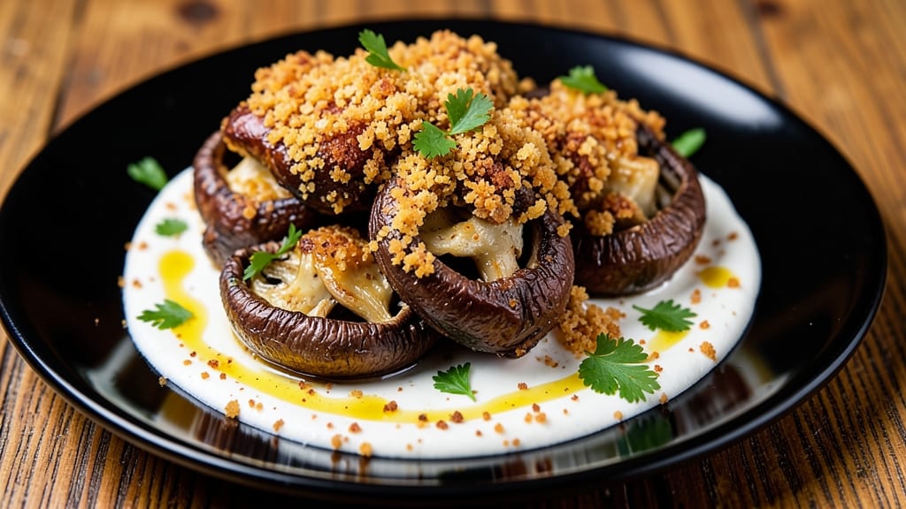 Brown's Chicken Fried Mushrooms Recipe: Crispy Breadcrumb Coating and Golden Pan Gravy