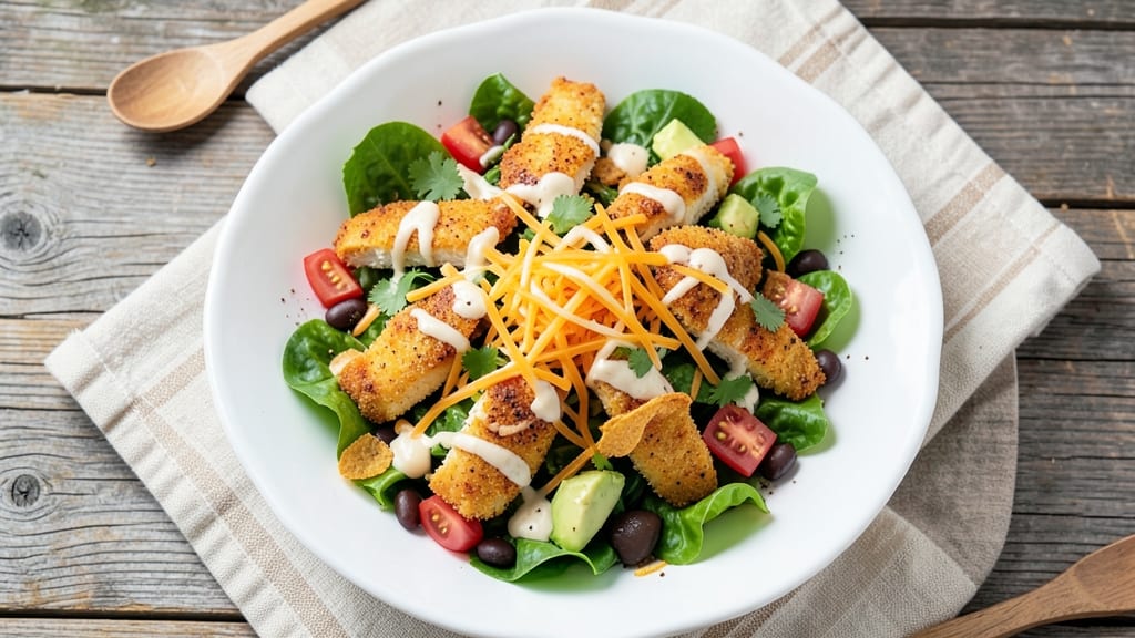 Applebee's Southwest Chicken Salad Recipe: Crispy Tortilla-Crusted Chicken with Zesty Lime Dressing
