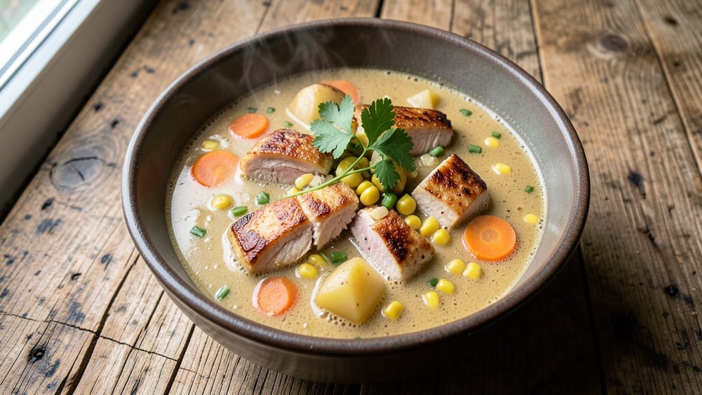 Amish Chicken Corn Chowder Soup Recipe: Smoky Creamy Comfort With Homestyle Depth