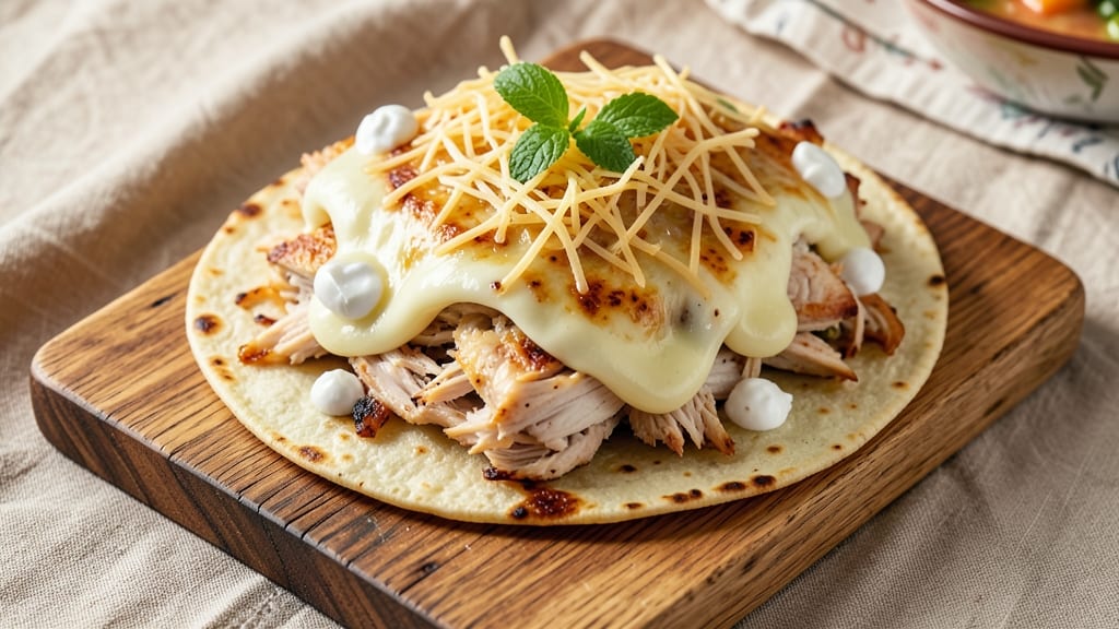 Baked Chicken Burrito Recipe With Cream Cheese: Crispy Tortilla Crowns Over Melty Pull-Apart Cheese Rivers