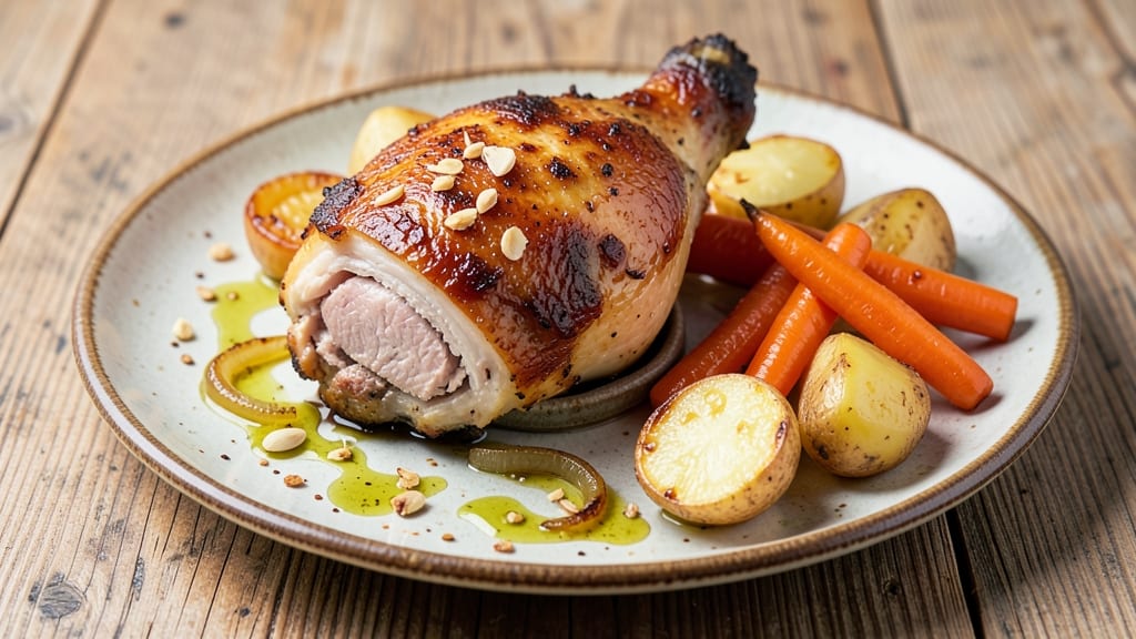 Baked Chicken Thighs and Veggies Recipe: Juicy Protein and Caramelized Roots in One Pan