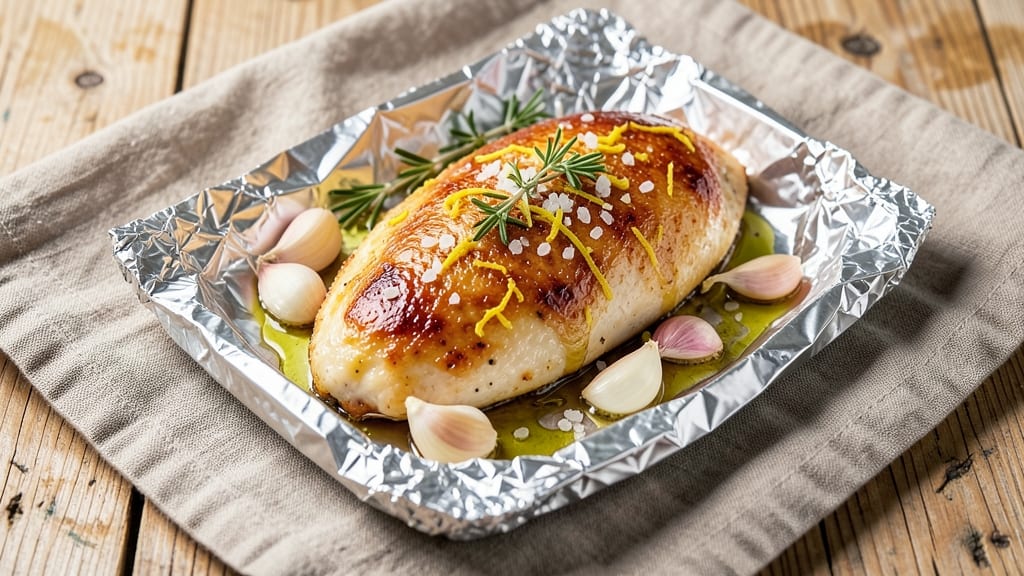 Baked Boneless Chicken Breast in Foil Recipe: Juicy Foil-Pouched Perfection in 25 Minutes