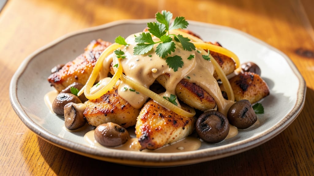 Pioneer Woman Chicken À La King Recipe: Crispy Celery Crust Over Creamy Mushroom Sauce